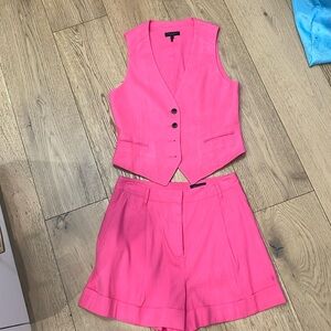 Rag and Bone vest an shorts